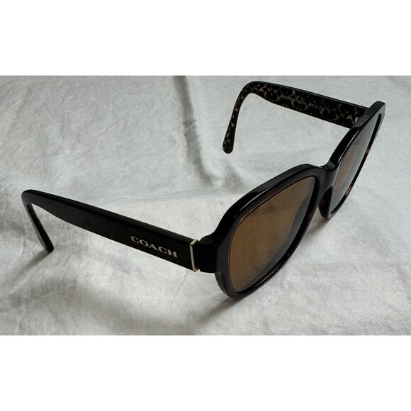COACH DARK TORTOISE 550713 HC8232 L1010 SUNGLASSES 56-17-140; FRAMES‎ ONLY - Picture 3 of 8